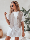 Damen SUMMER TRIP Stoff Shorts weiß Dstreet SY0438_1