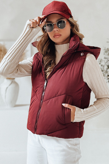 Damen Steppweste LIKEHUGS burgundy Dstreet TY4976