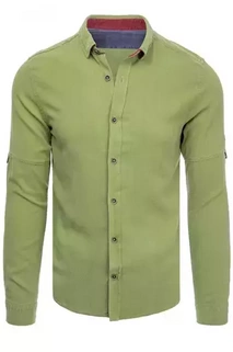 Herren Langarm Hemd Farbe Olivegrün DSTREET DX2254