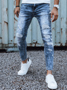 Herren Denim-Hose mit Löchern slim fit blau Dstreet UX4451