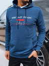 Herren Sweatshirt mit Aufdruck Farbe Blau DSTREET BX5708