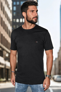 Besticktes Herren-T-Shirt schwarz Dstreet RX5635