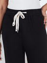Damen Jogginghose mit weitem Bein LOOSIS schwarz Dstreet UY2401