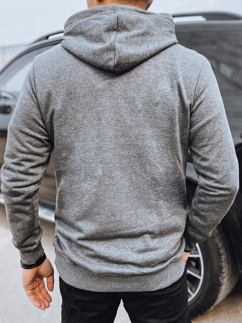 Bedrucktes Herren-Sweatshirt in Anthrazit Dstreet BX5713