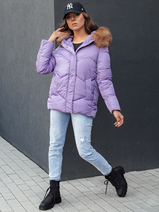 Damen Winterjacke mit Kapuze WAYWARD lila Dstreet TY4489