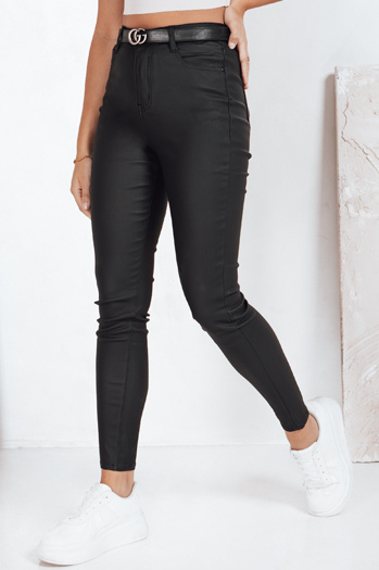 Gewachste schwarze Damenjeans Dstreet UY2761