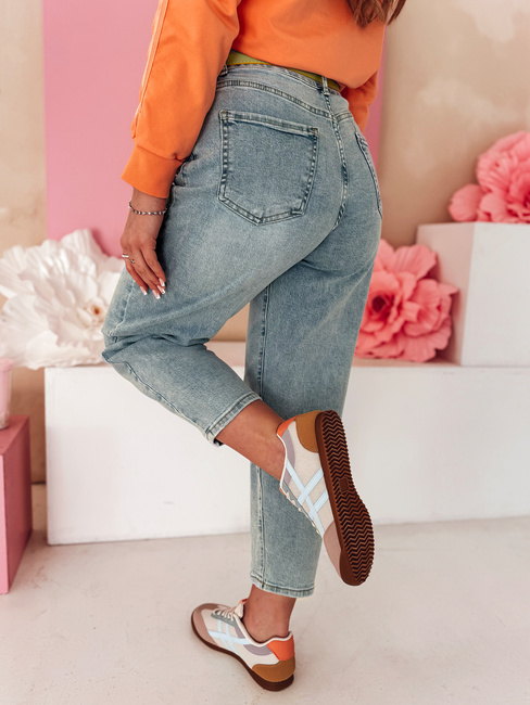 Damen mom fit Denim Hose MOMTEZ blau Dstreet UY2485