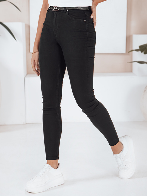 Damen Skinny Jeans schwarz Dstreet UY2755