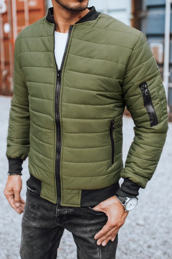 Herren Gesteppte Bomberjacke Grün Dstreet TX2211z