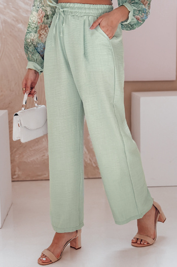 Damenhose mit weitem Bein MILLIVIO grün Dstreet UY2662