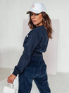 Damen Crop Top SAN FRANCISCO bedruckt navy blau Dstreet BY1344