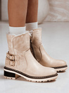 Damenstiefel mit Schafsfell beige Dstreet ZY1249
