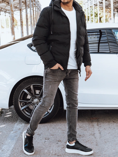 Doppelseitige Herrenjacke schwarz Dstreet TX4298