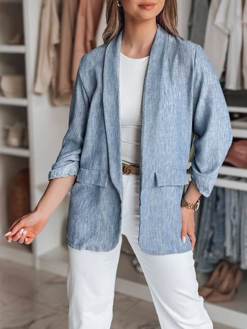 Damen Jacke in Übergröße SOFT LOVE navy blau Dstreet PY0131