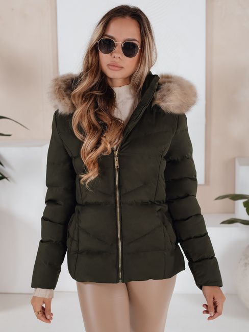 Damen Winterjacke gesteppt grün Dstreet TY5133