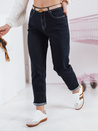 Damen Denim Mom Fit Hose STRAIGHTY dunkelblau Dstreet UY2390