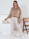 Damen Sweatshirt in Einheitsgröße AVENUE Kaffee Dstreet BY1355
