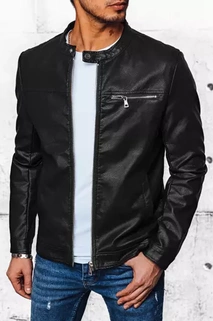 Herren Kunstlederjacke Farbe Schwarz DSTREET TX4383