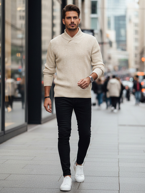 Herren Pullover beige Dstreet WX2258z