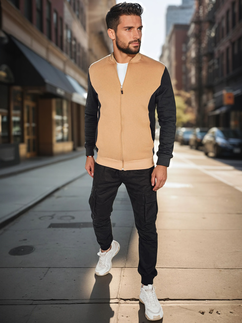 Herren Sweatshirt mit Reißverschluss und Stehkragen Dstreet BX5903