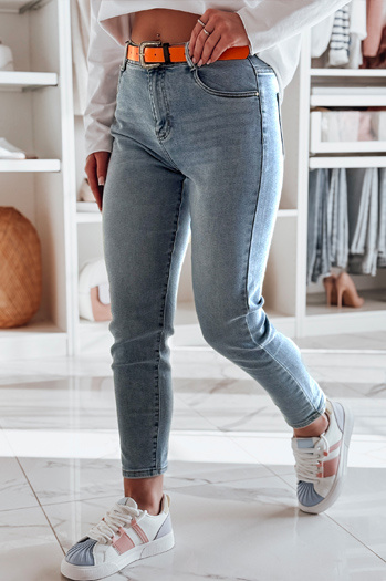 Damen Slim Fit Denim Hose FITONIC blau Dstreet UY2450