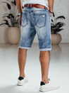 Blaue Denim-Shorts für Männer mit Gürtel Dstreet SX2564