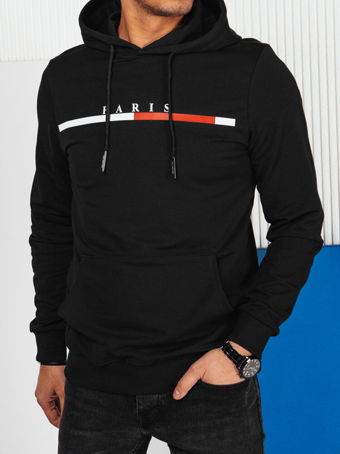 Herren Sweatshirt mit Aufdruck Farbe Schwarz DSTREET BX5731