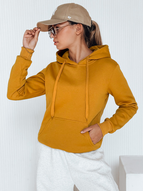 Damen Kapuzenpullover BASIC Camel BY0560