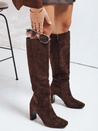 Damen Wildleder braun Stiefel Dstreet ZY1173