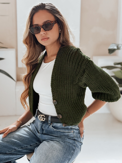 Damen Strickjacke NUTI Farbe Grün DSTREET MY1672