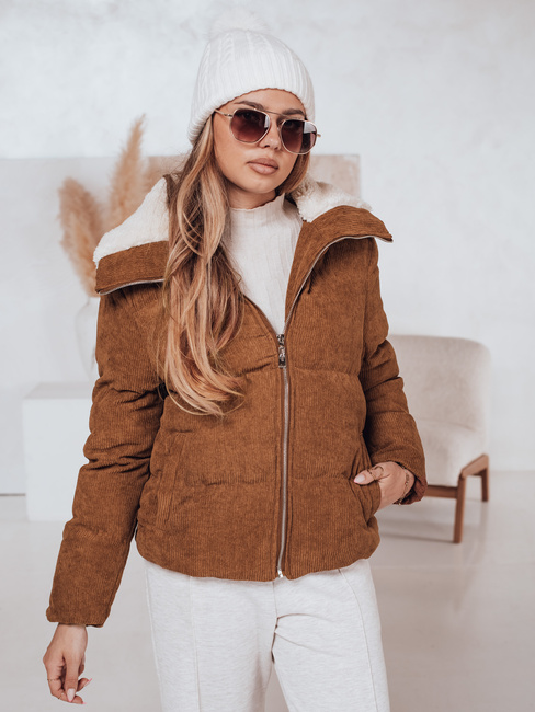 Damen Winterjacke TRENDYGLAM braun Dstreet TY4360