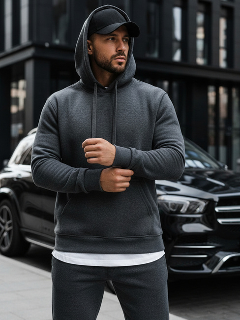 Herren Kapuzenpullover Anthrazit BX2085