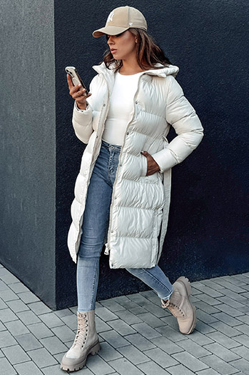 Damen Steppmantel GLAMMANT weiß Dstreet TY4353