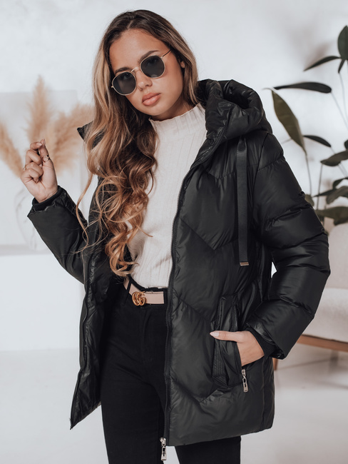 Damen Winterjacke SALVONA schwarz gesteppt Dstreet TY4997