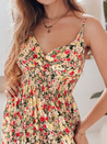 FLORALUSH Maxikleid mit gelben und roten Blumen Dstreet EY2632