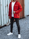 Rote Herren Steppjacke mit Kapuze Dstreet TX4935_2