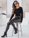 Damen Rippenpulli NOLVIE schwarz Dstreet MY2492
