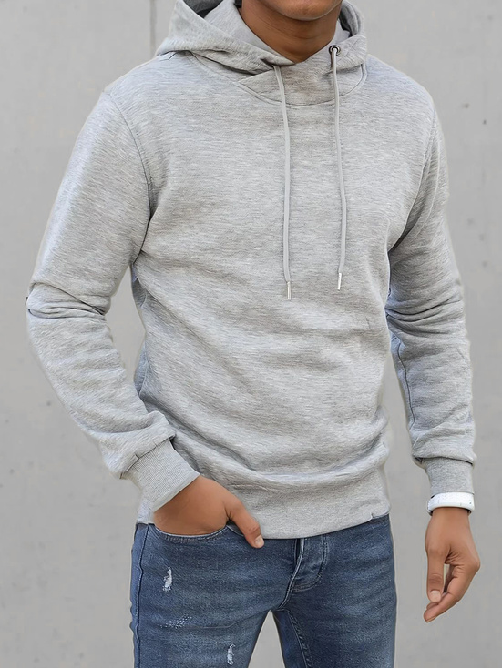 Herren Kapuzenpullover Hellgrau Dstreet BX5428