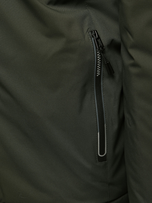 Herren Winterjacke mit Kapuze grün Dstreet TX5118