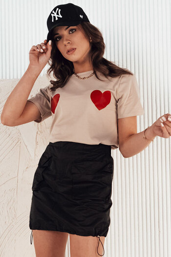 Damen-T-Shirt PALIS beige Dstreet RY2431