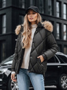 Damen Winter Steppjacke mit Kapuze schwarz Dstreet TY5232