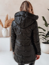 Gesteppte Damen Winterjacke mit Kapuze schwarz Dstreet TY5089