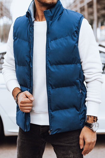 Herren Steppweste Farbe Blau DSTREET TX4569