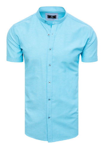 Herren Kurzarm Hemd Farbe Himmelblau DSTREET KX1000
