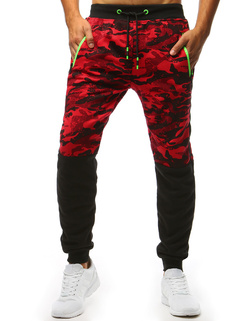 Herren Trainingshose Camo Rot Dstreet UX3492_1