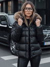 Damen Steppwinterjacke mit Kapuze CROMBILA schwarz Dstreet TY4100