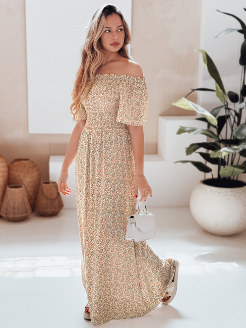 LOVEFLORA Maxikleid mit orangefarbenen Blumen Dstreet EY2635