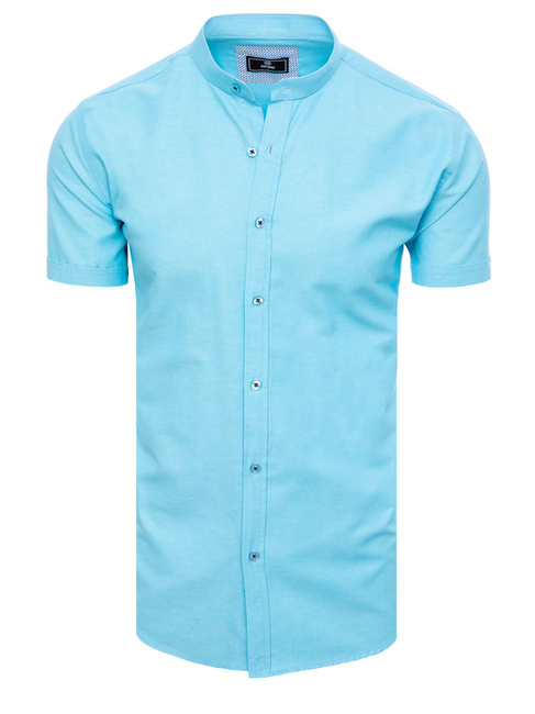 Herren Kurzarm Hemd Farbe Himmelblau DSTREET KX1000