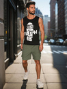 Männer ärmelloses T-Shirt schwarz Dstreet RX5657