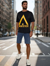 Bedrucktes Herren-T-Shirt schwarz Dstreet RX5666_2